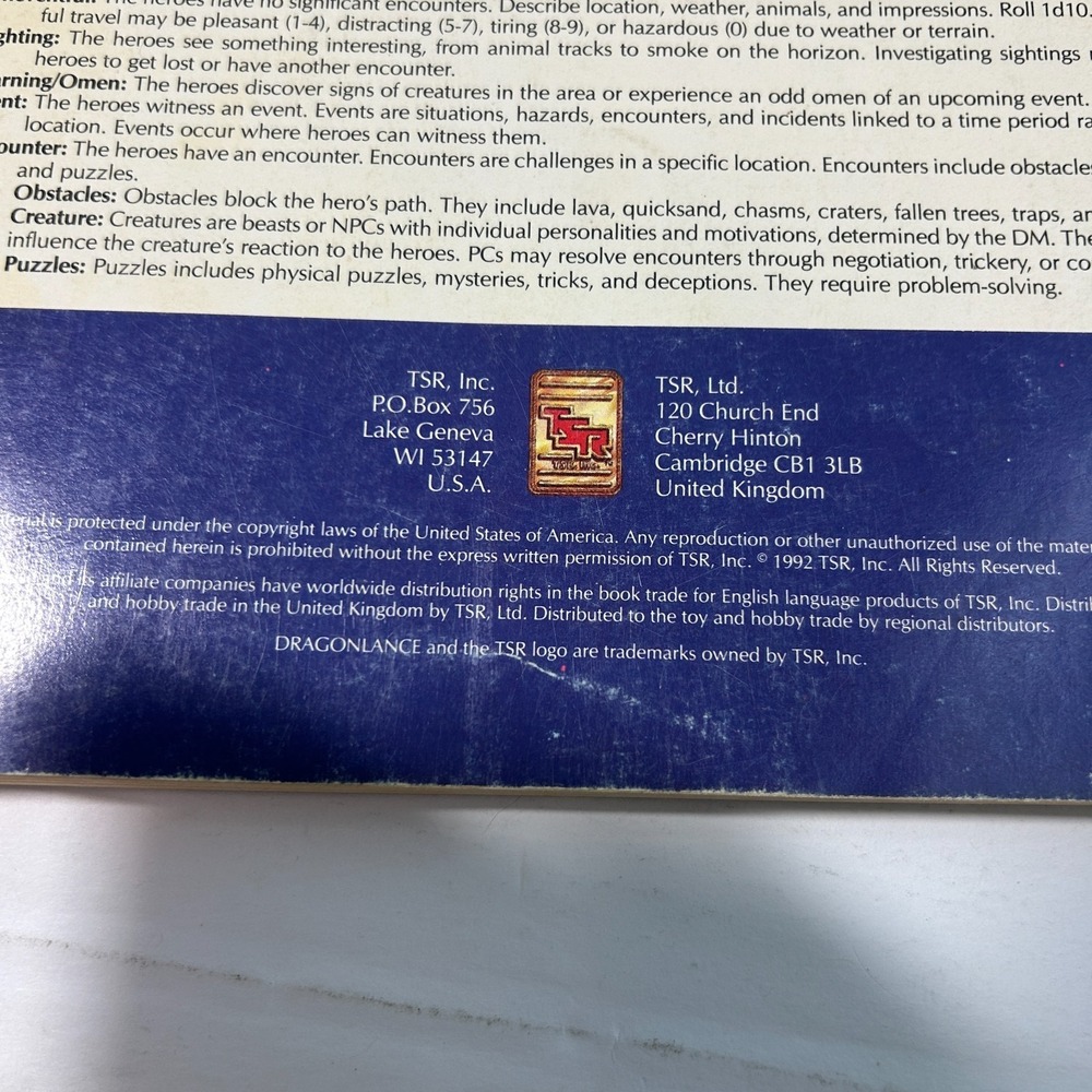 Dragonlance Tales of the Lance World Book of Ansalon TSR ADnD Sourcebook ONLY - Picture 7 of 9